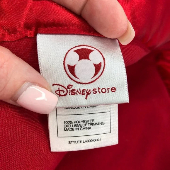 Disney Store fleece blanket red Christmas Mickey Mouse Santa 29”x29” - Picture 3 of 7